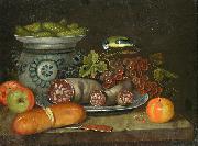 unknow artist Still life with sausages USA oil painting artist